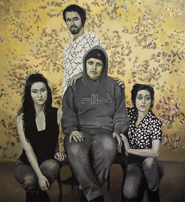 Performatika - The Strange Family. Oil on canvas, 200 x 180 cm, 2013