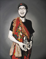 Performatika - Herr Zhang. Acryl on canvas, 80 x 100 cm, 2013