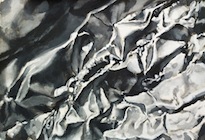 Parallel Lines - Aluminium. Gouache on paper, 100 x 70 cm, 2013