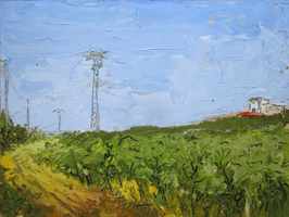 Patio. Oil on wood, 60 x 40 cm, 2011