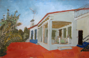 La llanura. Oil on wood, 60 x 40 cm, 2011